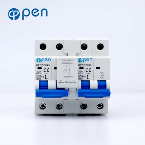 DC Manual Transfer Switch 2 Pole + 2 Pole  Interlocking