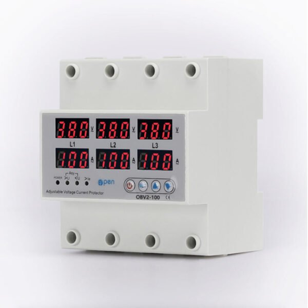 Voltage + Ampere Protection Device 4 Pole