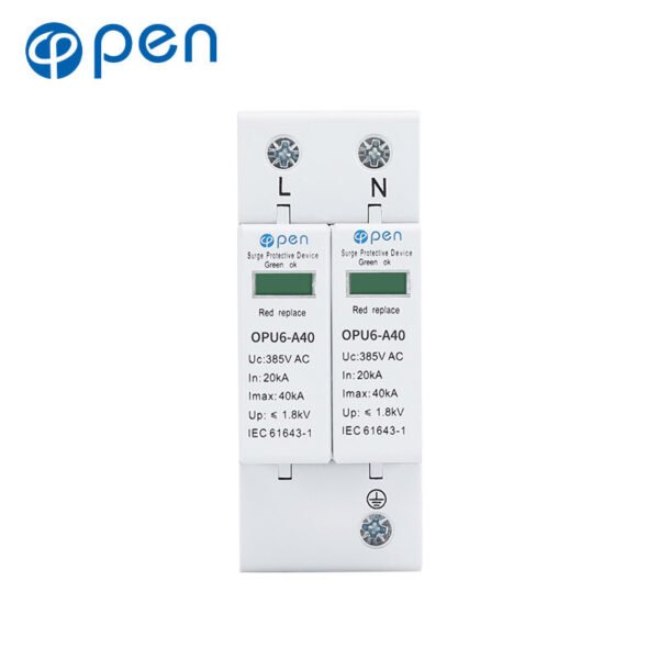 AC Surge Protection Device 275V 2 Pole (White)