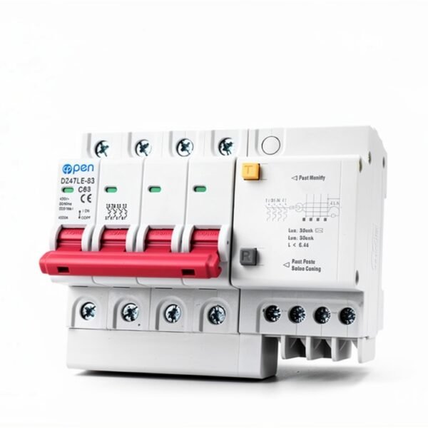 Earth Leakage Circuit Breaker (RCBO) 4 Pole 30mA